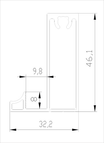 Bottom rail WAVE, multi-purpose