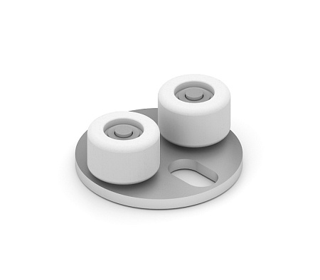 Ground roller with plate