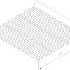 Wire shelf, Series 460, L=900, 406x14