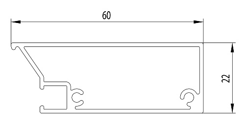 Vertical facade profile INTUIT