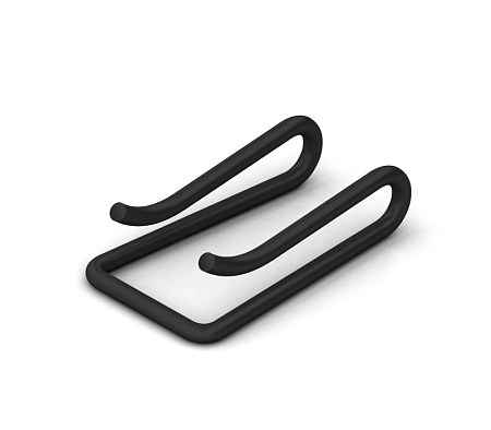 Weather strip clip 9×5, black