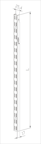 Universal rail L=1724