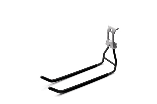 Straight double hook, rail/wall mount