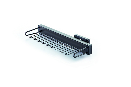 Soft-closing side mounted tie rack