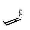 Straight hook, rail/wall mount