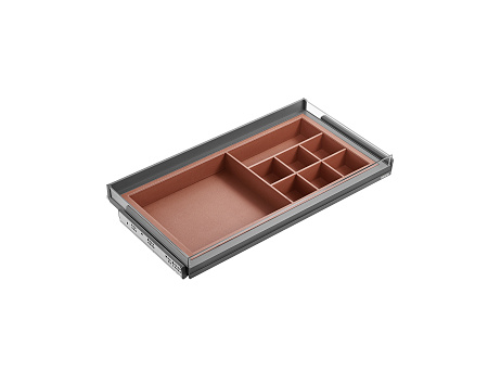 LED glass side leather underwear storage box