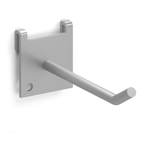 Long hook for perforated panel