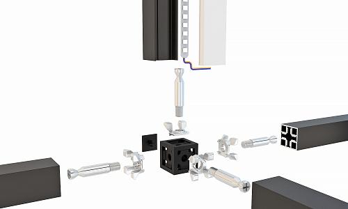 QB universal connector for profile