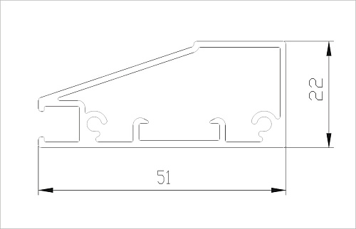 Vertical facade profile ASPECT