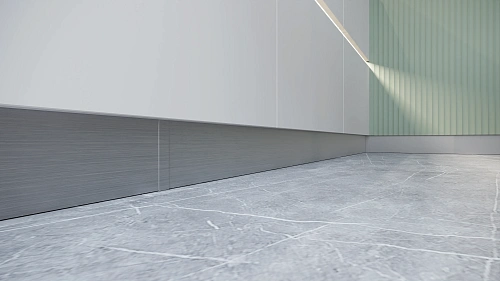 Straight plinth connector